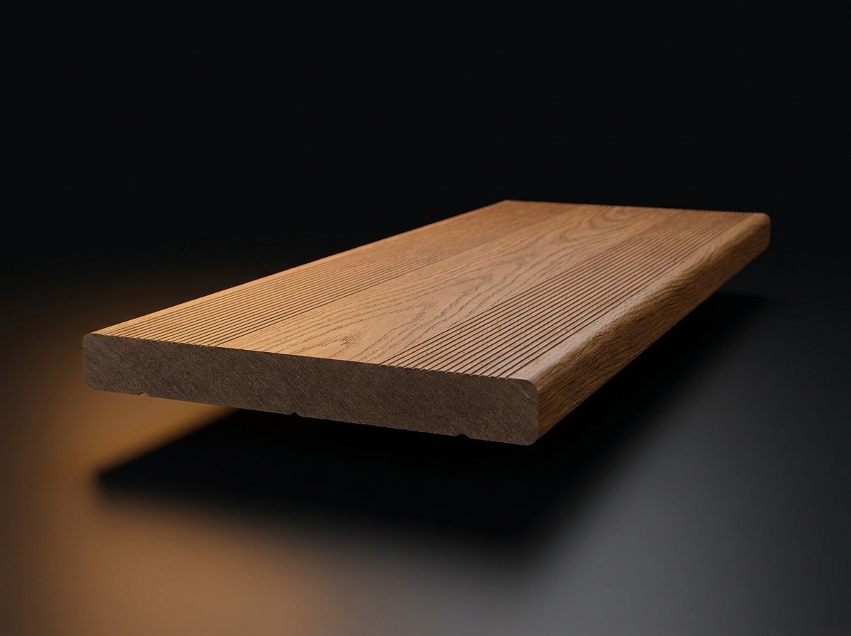 Ступень Woodvex в разрезе - полнотелый композит без пустот