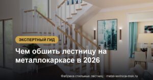 Чем обшить лестницу на металлокаркасе в 2026