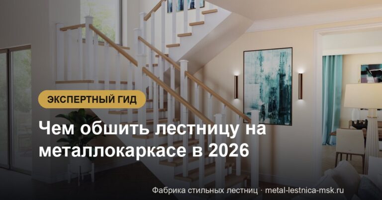 Чем обшить лестницу на металлокаркасе в 2026