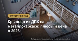 Крыльцо из ДПК на металлокаркасе: плюсы и цена в 2026