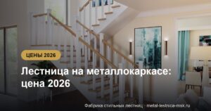 Лестница на металлокаркасе: цена 2026 - разбор по 5 статьям