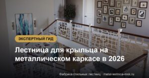 Лестница для крыльца на металлическом каркасе в 2026