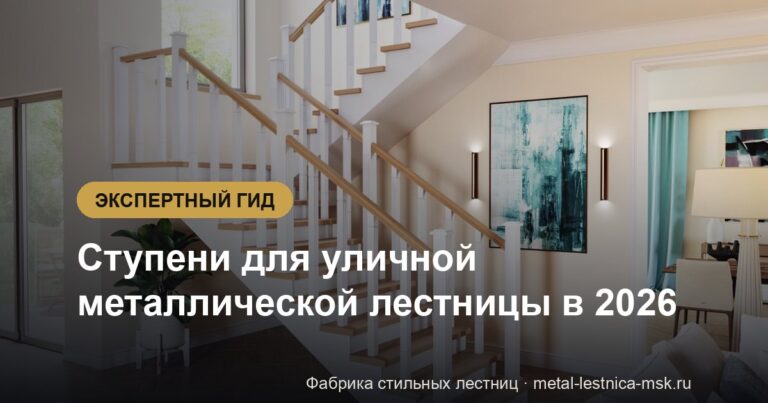 Ступени для уличной металлической лестницы в 2026