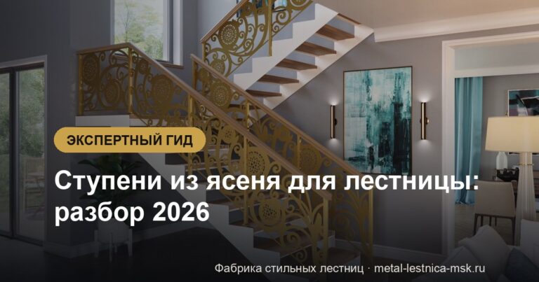 Ступени из ясеня для лестницы: разбор 2026