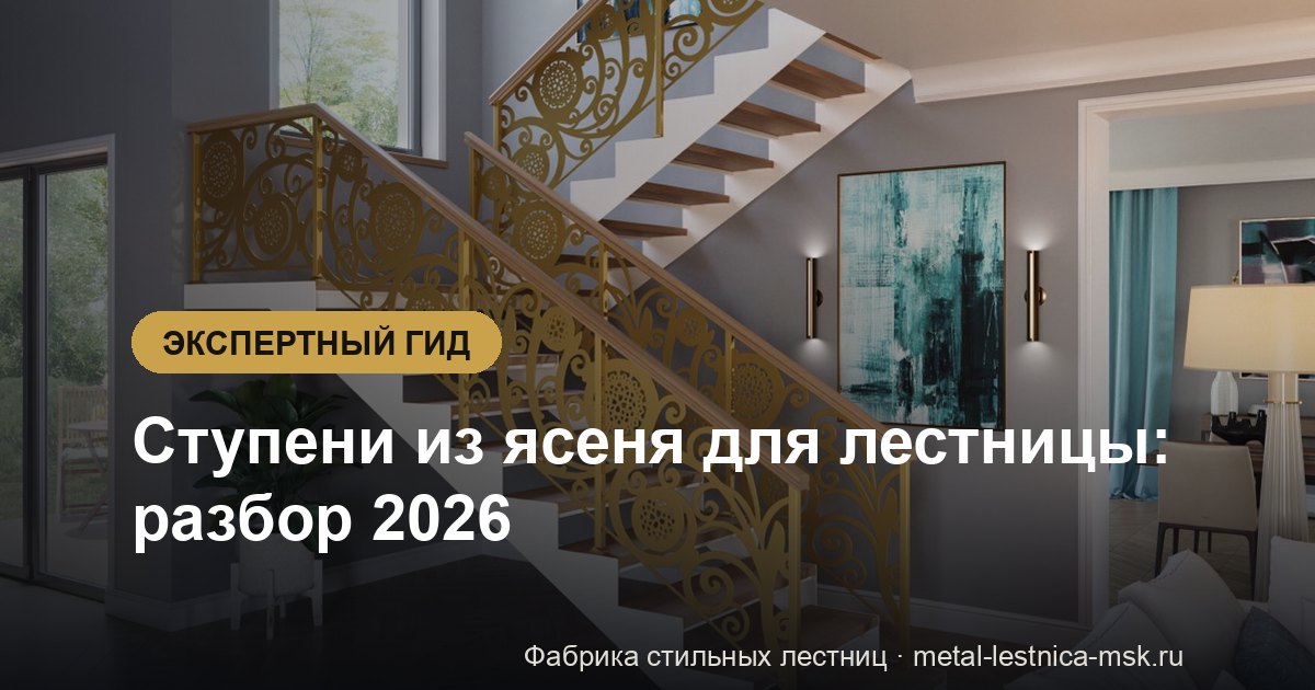 Ступени из ясеня для лестницы: разбор 2026