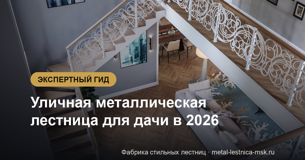 Уличная металлическая лестница для дачи в 2026