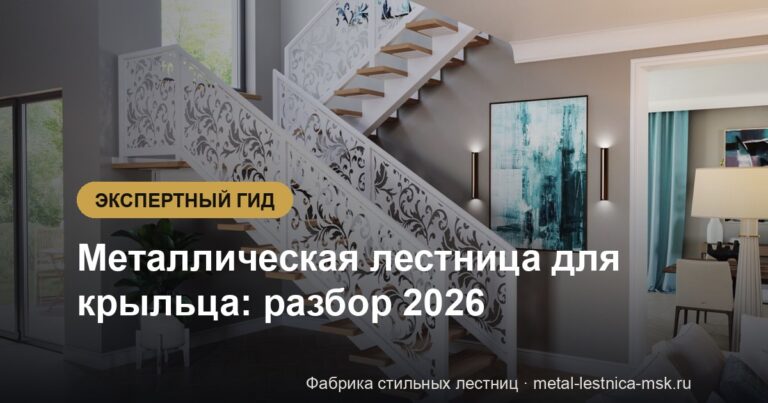 Металлическая лестница для крыльца: разбор 2026